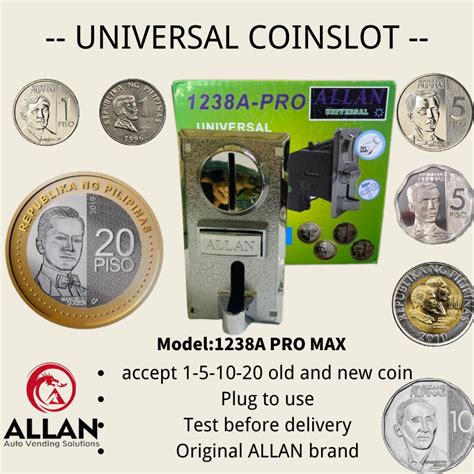 allan coin slot|ALLAN UNIVERSAL COINSLOT 1238A OLD AND NEW COINS .